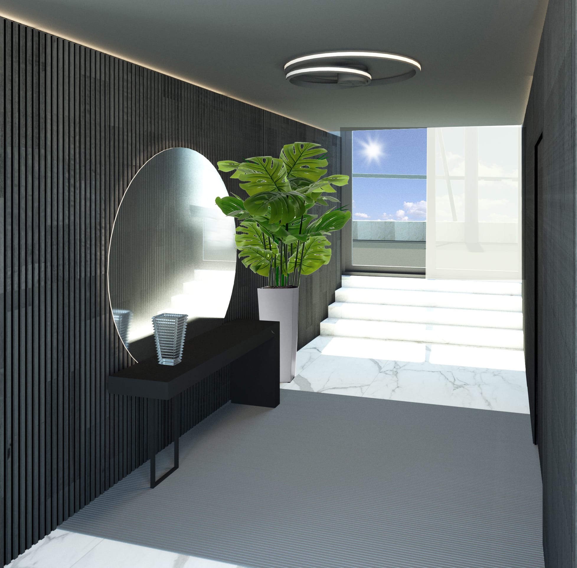 INdaKo 24 appartamento skyline -ingresso